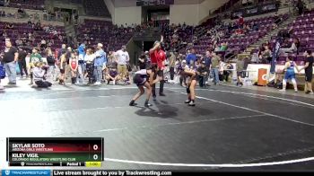 83-89 lbs Round 2 - Kiley Vigil, Colorado Regulators Wrestling Club vs Skylar Soto, Arizona Girls Wrestling