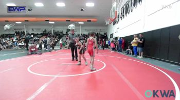 70 lbs Quarterfinal - Cody Carney, Fort Gibson Youth Wrestling vs Rylee Brewer, Morris Wrestling Association