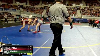 D2-157 lbs Semifinal - Austin Beachler, Centennial vs Michael Maselli, Williams Field