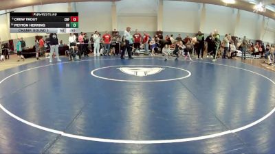 53 lbs Champ. Round 1 - Crew Trout, Clinic Wrestling FXBG vs Peyton Herring, Flex Wrestling