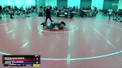 250 lbs Round 1 (8 Team) - Nicholas Balbuena, California vs Josiah Williamson, Maryland