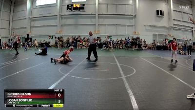 72 lbs Round 2 (8 Team) - Logan Bonfilio, Lake WC vs Brooks Gilson, Full Circle