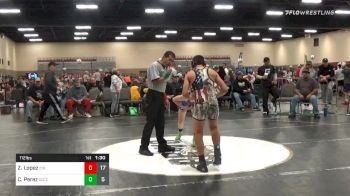 112 lbs Prelims - Zach Lopez, 216 Wrestling (OH) vs Carlos Perez, Team Gotcha (IL)