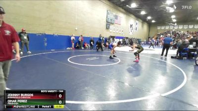 144 lbs Cons. Round 6 - Omar Perez, Firebaugh vs Johnny Burgos, Bakersfield Christian
