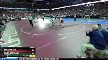 D1-175 lbs Quarterfinal - Benjamin Ott, Nicolet vs Owen Griesbach, Marshfield