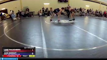 132 lbs Cons. Round 3 - Lane Faulkenberg, Indiana vs Zane Badgley, Royal Pride Wrestling Club