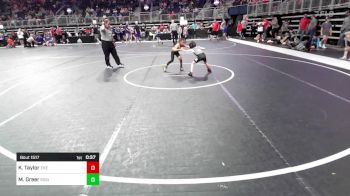 49 lbs Consolation - Kemp Taylor, East Kansas Eagles vs Major Greer, Siouxland Wrestling Academy