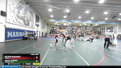 160 lbs Cons. Semi - Victor Rodarte, Tesoro vs Noah Zuniga, Trabuco Hills