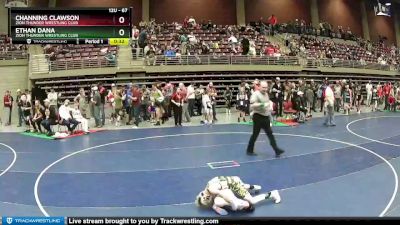 67 lbs 3rd Place Match - Channing Clawson, Zion Thunder Wrestling Club vs Ethan Dana, Zion Thunder Wrestling Club