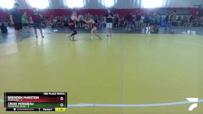 120 lbs Placement Matches (16 Team) - Croix Mongeau, Moorhead SPUDS vs Brenden Marstein, Princeton