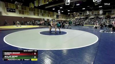 150 lbs Champ. Round 1 - Hudson Graham, Frontier vs Skylar Groke, La Costa Canyon