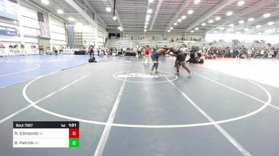 285 lbs Round Of 16 - Naa'sir Edmonds, VA vs Blayne Patrick, MS