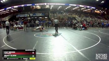 2A 126 lbs Quarterfinal - Colt Brown, Lake Gibson vs Brady Glavin, Clay