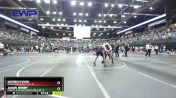 130 lbs 3rd Place Match - Jaxon Henry, Ogden`s Outlaws Wrestling Club vs Jayden Dykes, Salina Wrestling Club