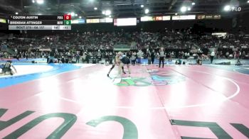 6A 157 lbs Cons. Round 2 - Brendan Attinger, Mountain View vs Colton Austin, Post Falls