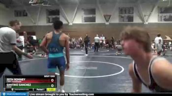 128 lbs Semifinal - Zeth Romney, LAWC Chaminade vs Santino Sanchez, CRAW