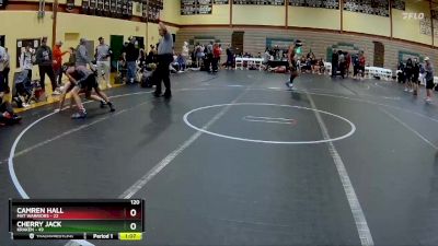 120 lbs Round 9 (10 Team) - Cherry Jack, Kraken vs Camren Hall, Mat Warriors