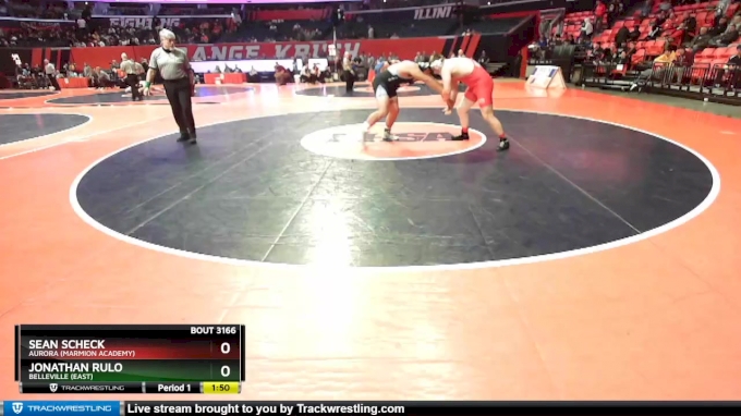 3A 285 lbs Quarterfinal - Sean Scheck, Aurora (Marmion Academy) vs ...