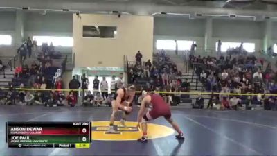 174 lbs Semifinal - Joe Paul, Johns Hopkins University vs Anson Dewar, Muhlenberg College