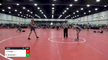 136 lbs Prelims - Junior Creager, OH vs Matthew McDonald, NC