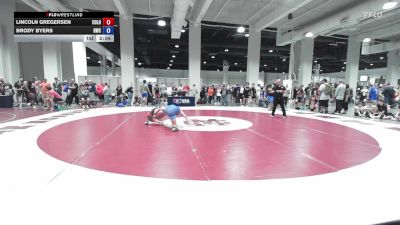 U20 Freestyle FS - 65 lbs Cons. Round 5 - Lincoln Gregersen, Colorado vs Brody Byers, Harrah Wrestling Club