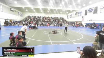 59 lbs Semifinal - Eli Fortunato, Threshold Wrestling Club vs Abhisri Vatti, Monster Garage