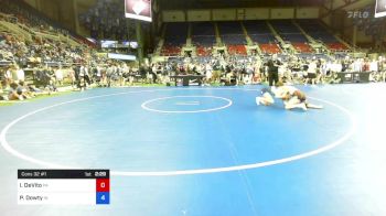 122 lbs Cons 32 #1 - Isabella DeVito, Pennsylvania vs Phoebe Dowty, Indiana