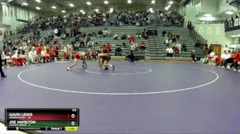 113 lbs Semis & 1st Wrestleback (8 Team) - Joe Hamilton, Center Grove vs Gavin Lewis, Crown Point