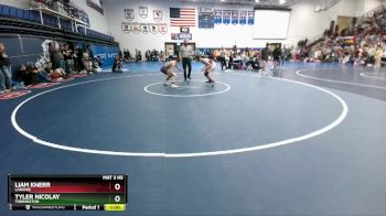 120 lbs Cons. Semi - Liam Knerr, Laramie vs Tyler Nicolay, Torrington