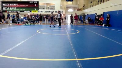 125 lbs Quarterfinal - Pryce Jeffries, Northern Oklahoma College-Tonkawa vs Cryus Bucsit, Iowa Western Community College