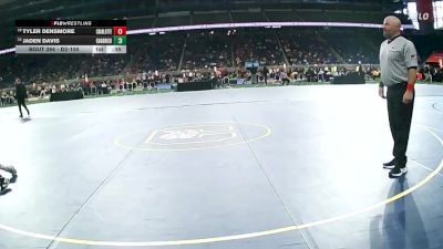 D2-150 lbs 5th Place Match - Jaden Davis, Goodrich HS vs Tyler Densmore, Charlotte HS