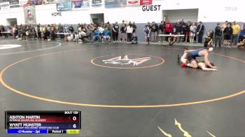 138 lbs Champ. Round 2 - Wyatt Munster, Dillingham Wolverine Wrestling Club vs Ashton Martin, Interior Grappling Academy