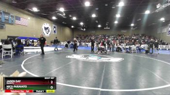 120 lbs Cons. Round 2 - Jaden Day, Righetti vs Nico Paravato, St. Joes