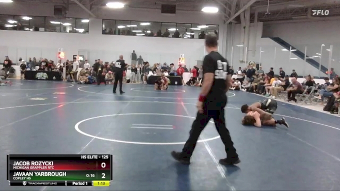 125 lbs Champ. Round 2 - Jacob Rozycki, Michigan Grappler RTC vs Javaan ...