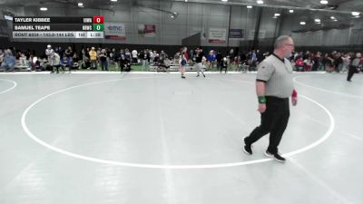 143.8-144 lbs Champ. Round 1 - Samuel Teape, Red Ryder Wrestling Club vs Tayler Kibbee, Iowa