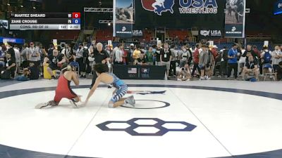 132 lbs Cons. Rd Of 32 - Martez Sheard, Wisconsin vs Zane Crouse, Pennsylvania