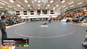 120 lbs Round 2 - Cannon Boren, Thermopolis Middle School vs Anthony Garcia, Lovell Middle School
