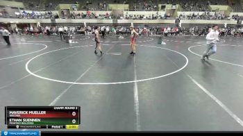 135 lbs Champ. Round 2 - Maverick Mueller, Waconia vs Ethan Suennen, Peshtigo Bulldogs