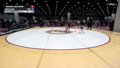 53 lbs Quarters - Michael Cawthorne vs Kane Leyba, Team Tulsa Wrestling Club