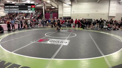 63 lbs Champ. Rd Of 16 - Luke Thompson, Coon Rapids Mat Bandits Wrestling Club vs Mack Altermatt, New Ulm Rolling Thunder Wrestling Club