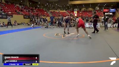 195 lbs Quarterfinal - Isaiah Francis, TX vs Liam Daniels, OK