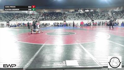 128 lbs Quarterfinal - Cara Prock, Warner Girls vs Alaysia Dedmon, Shawnee Wrestling