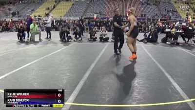 180 lbs Quarters & 1st Wb (16 Team) - Kylie Welker, Iowa vs Kami Senlycki, Wartburg