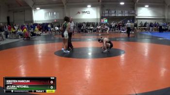 100 lbs Champ. Round 1 - Kirsten Marcum, Eaton vs Ja`Leia Mitchell, Northmont