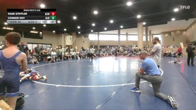 80 lbs Round 1 (6 Team) - Connor Roy, Alabama Elite Blue vs Kage Stiffler, Alabama Elite Red