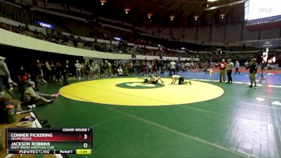 National 6-8 125 Champ. Round 1 - Conner Pickering, Jolliff Middle vs Jackson Robbins, Great Bridge Wrestling Club