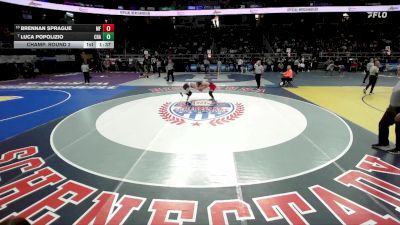 I-126 lbs Champ. Round 2 - Luca Popolizio, Christian Brothers Academy vs Brennan Sprague, Monsignor Farrell