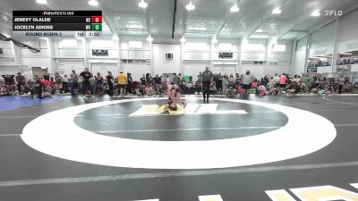 91-99.8 lbs Round Robin 2 - Jenevy Olalde, NC vs Jocelyn Adkins, WV