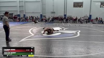 197 lbs Cons. Round 4 - Keevon Berry, Centenary (NJ) vs Thoren Berg, Norwich