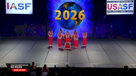 Ecole de danse Dan-zaa - No Rules [2026 Open Hip Hop Finals] 2026 The Dance Worlds